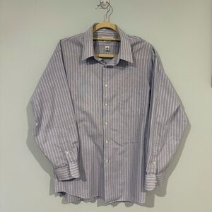 Van Heusen Men's Blue Pinstripe Dress Shirt